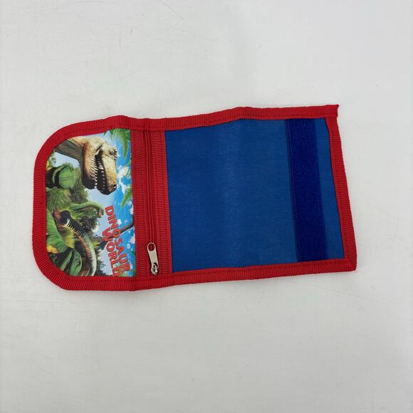 Dinosaur Wallet Hook and Loop Red Child's Accessory T-Rex - Picture 6 of 9